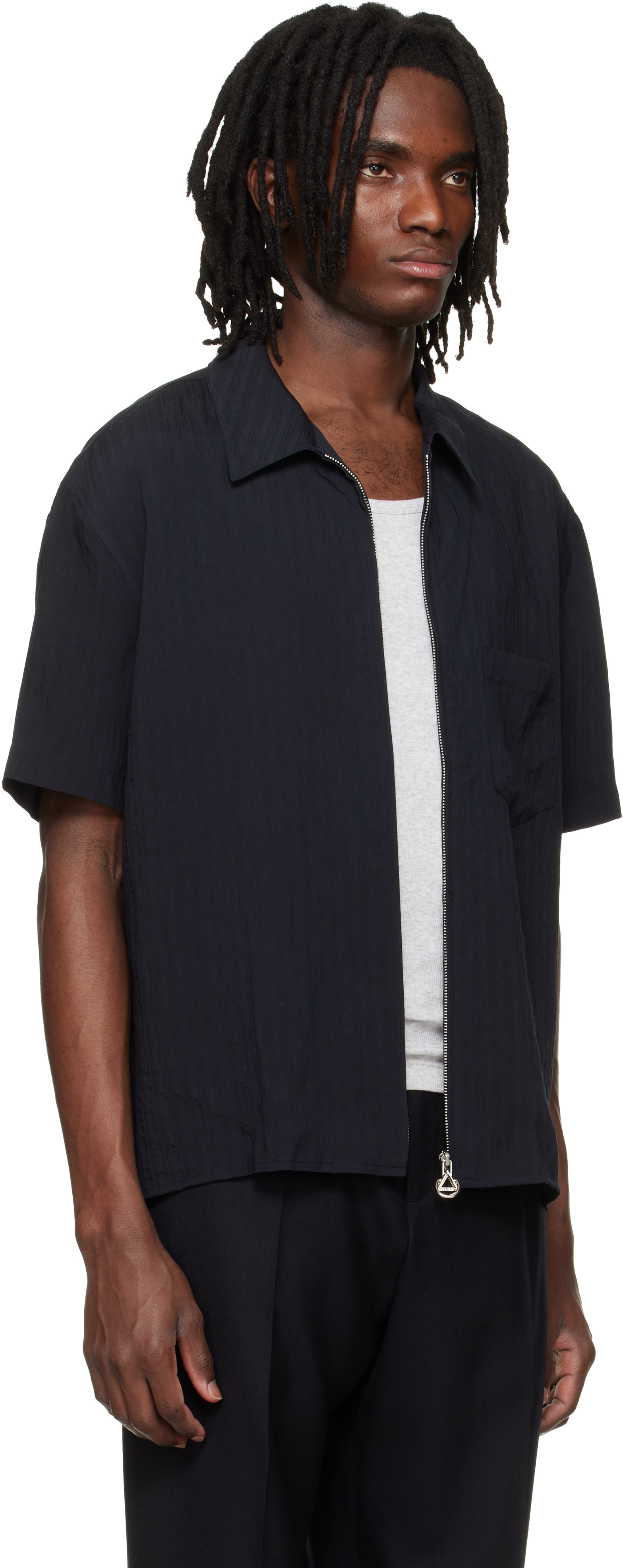 Black Zip Shirt
