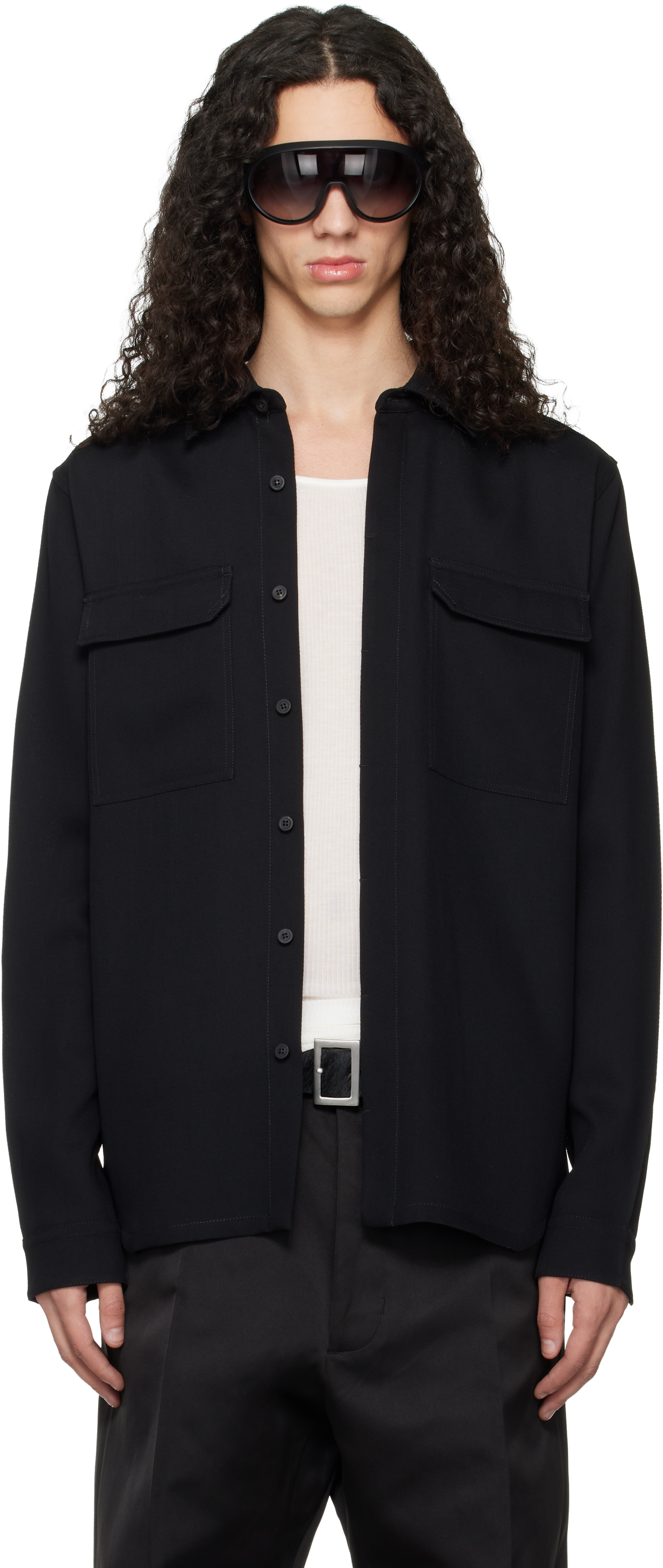 Black Temple Work Shirt