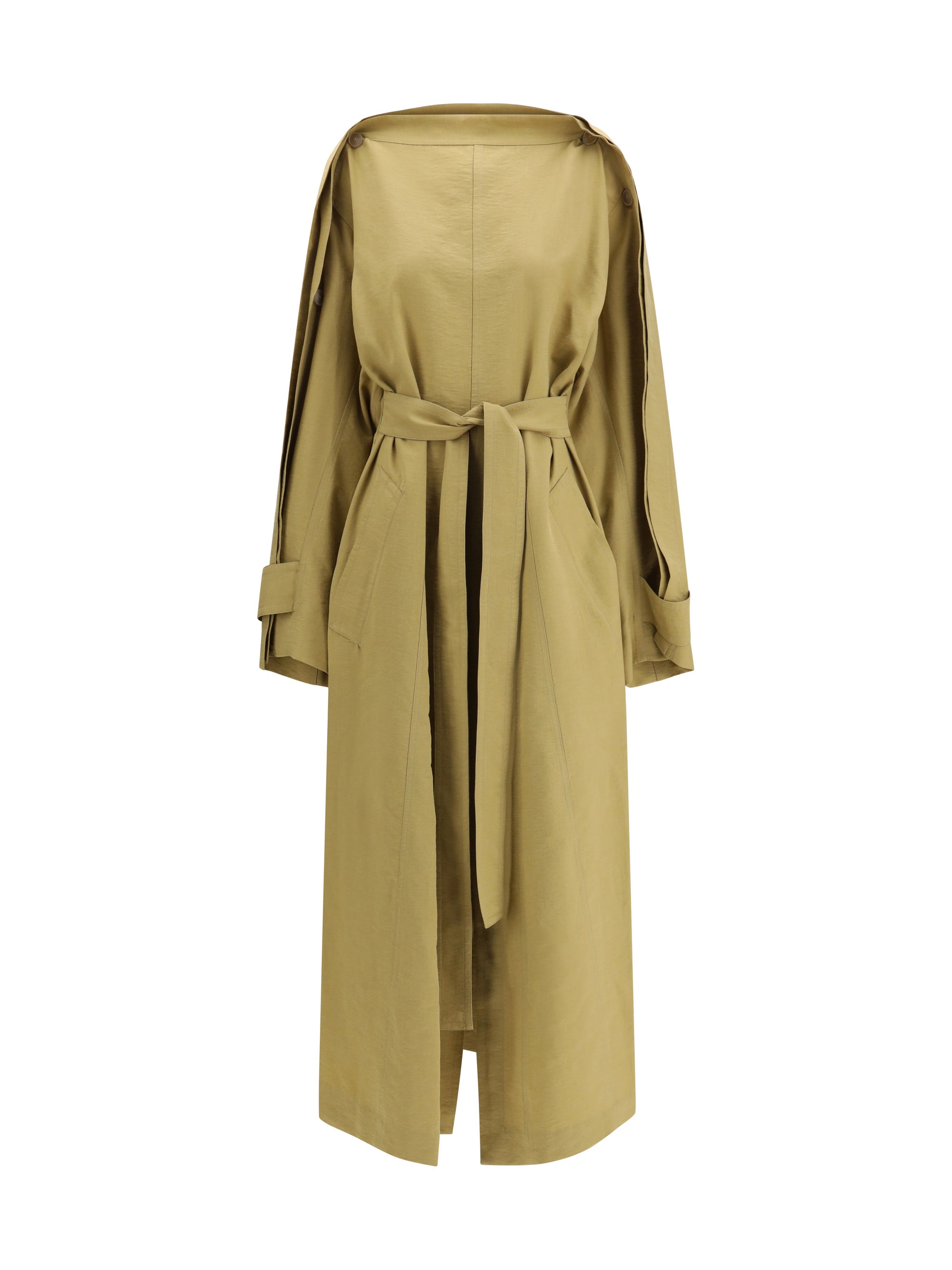 Dress Trench Coat — Camel