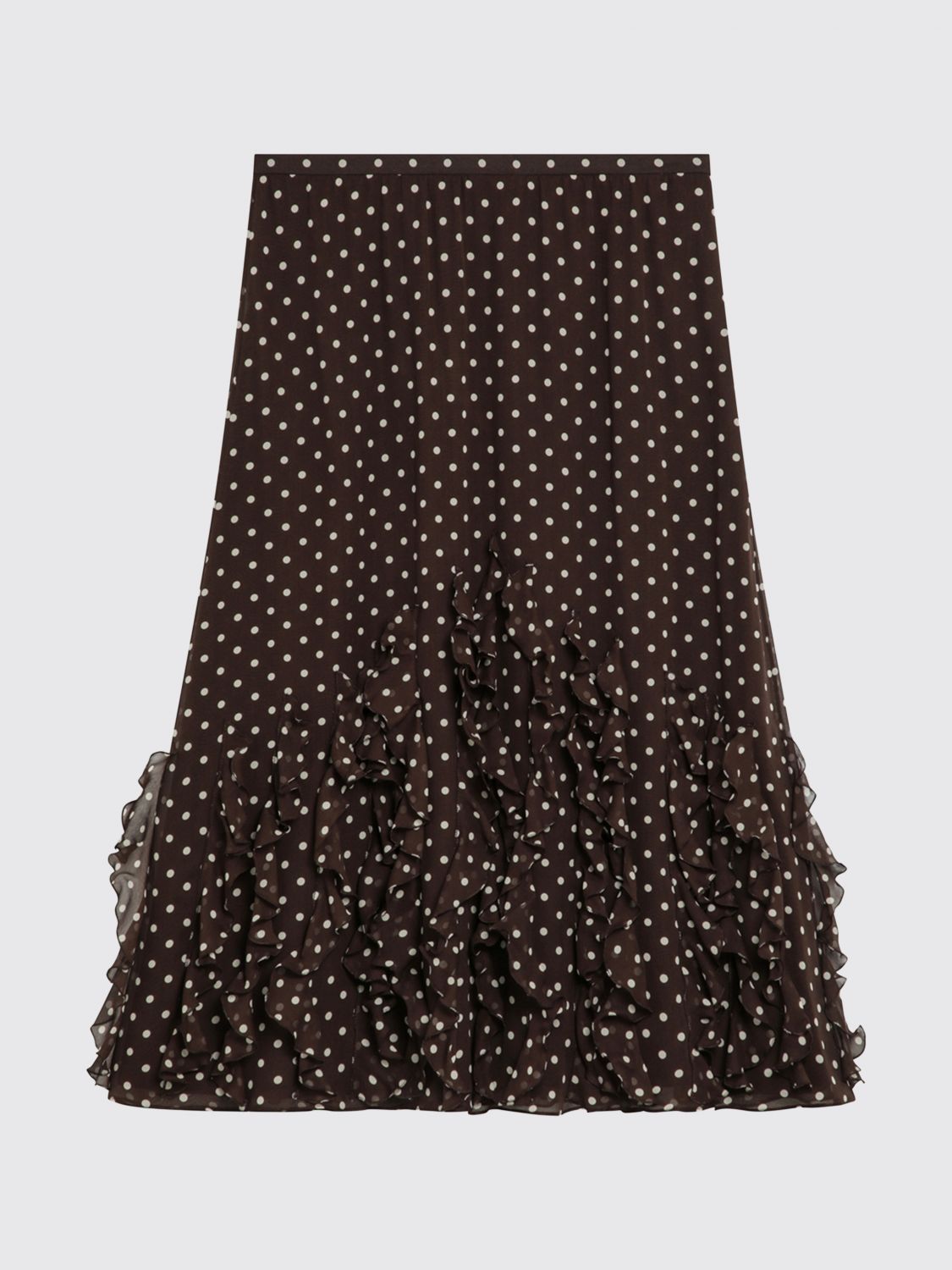 Skirt Woman color Brown