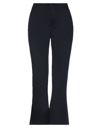 Woman Pants Midnight blue Size L Cotton, Elastane