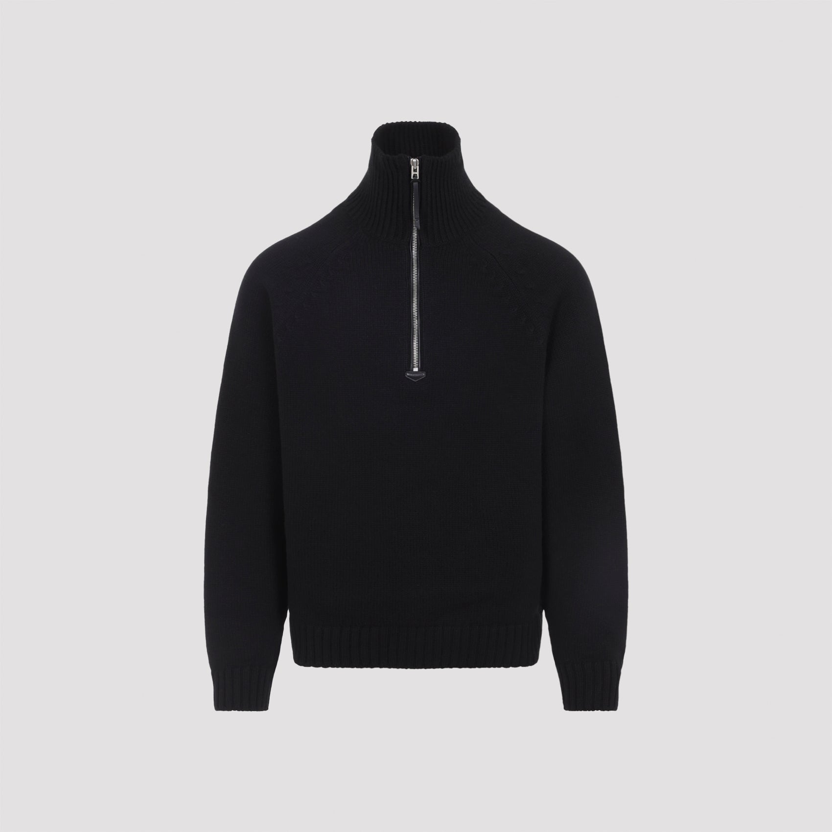 Cashmere Wool Half Zip Cardigan for Men