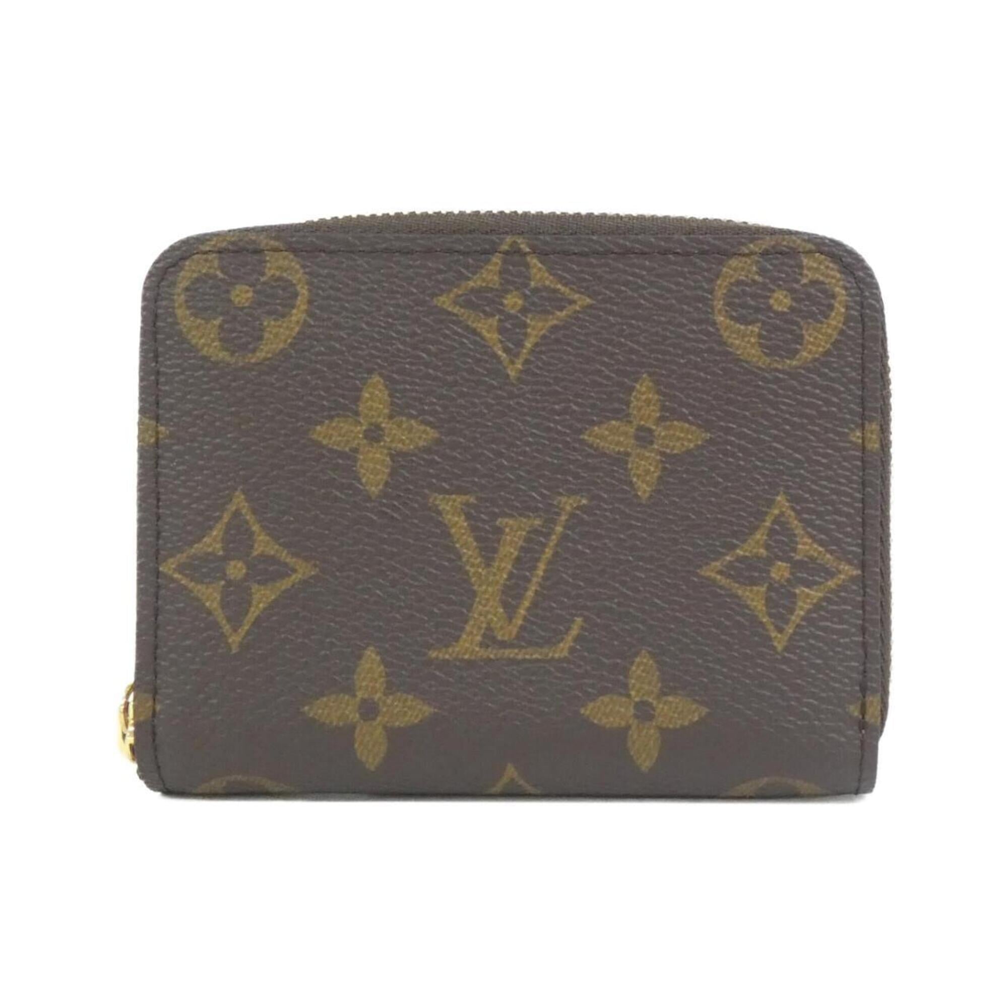 Louis Vuitton Marron Coated Canvas Coin Purse/Coin Case Pre-Owned