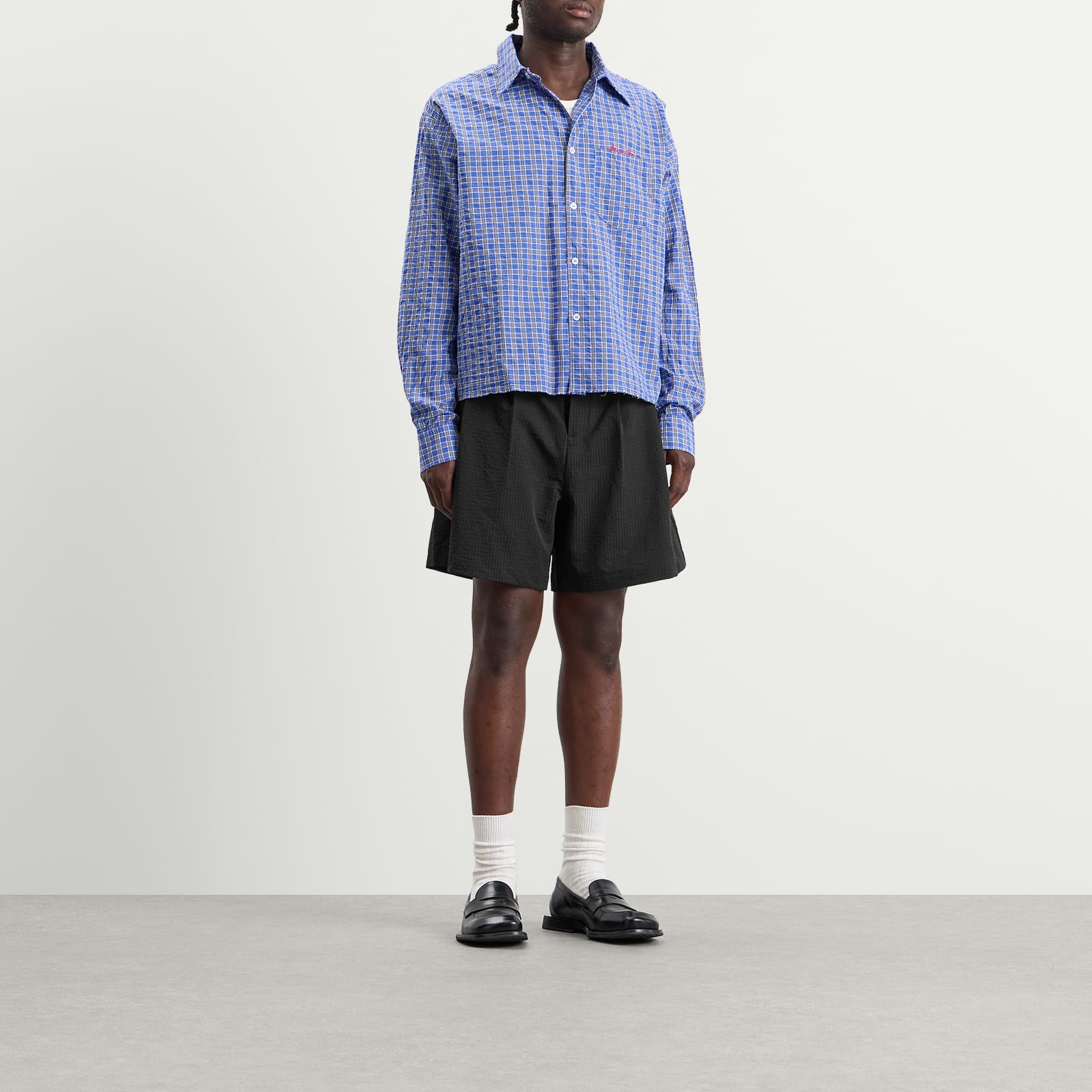 Men's Textured Shorts Black