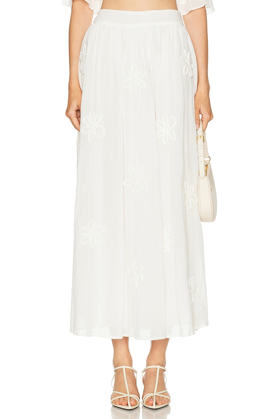 All That Remains Fleur Skirt in White - White. 10/M also /L, 6/XS