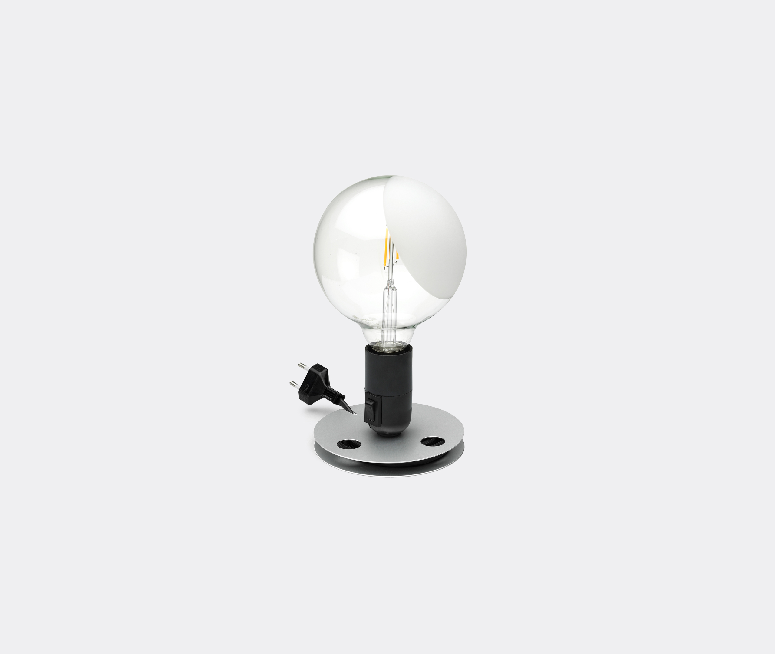'lampadina' Table Lamp, Black, Uk Plug