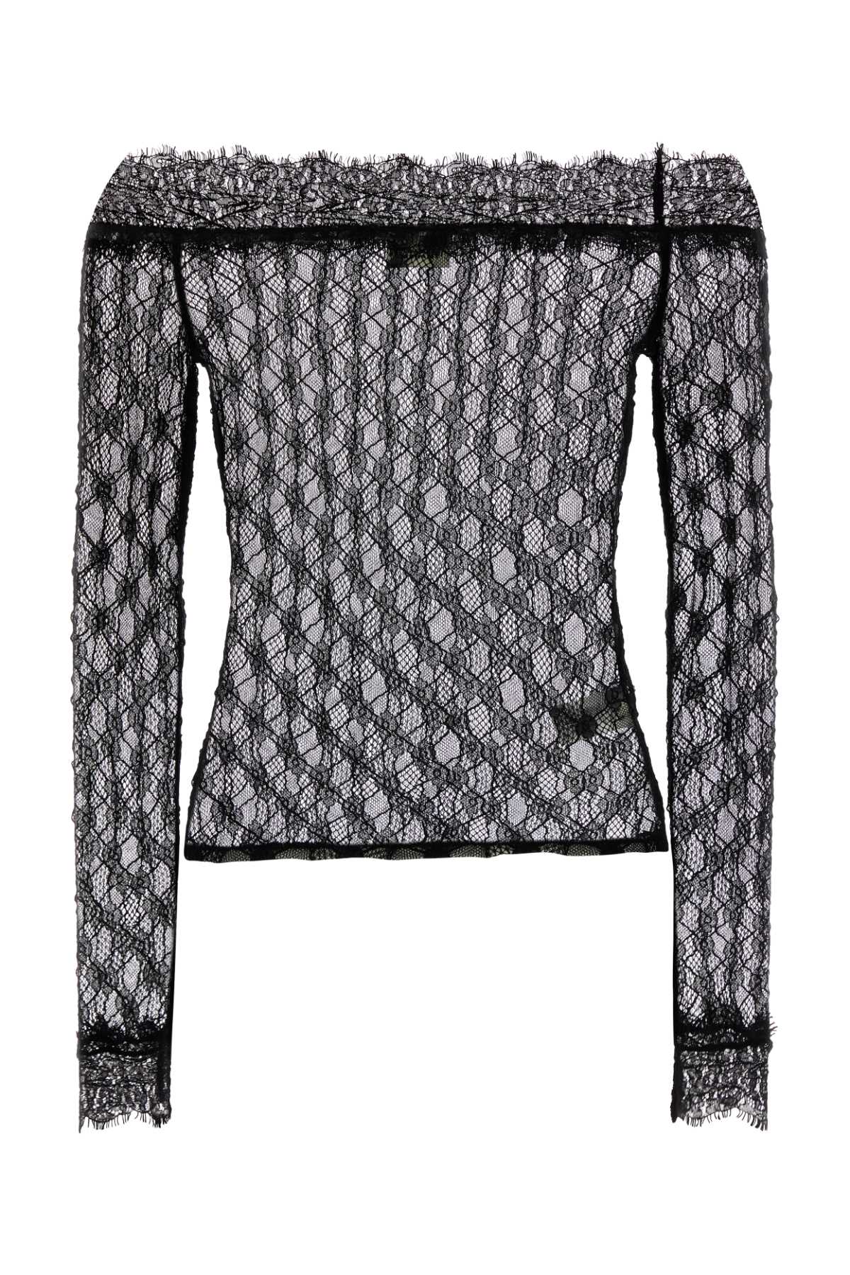 Black Polyamide Blend Sweater