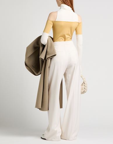 Woman Bodysuit Ivory Size L Bamboo, Elastane