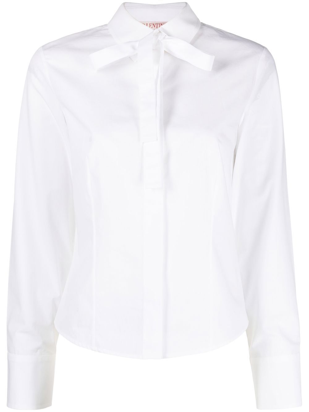 VLogo Signature silk blouse - Pink