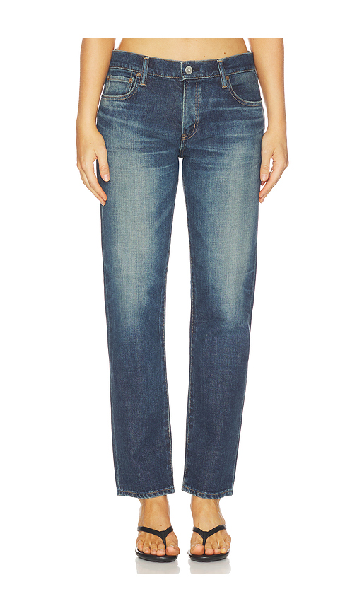 Moussy Vintage Leverett Slim Straight Jeans in Blue. 24. Also , 26, 27, 28, 29