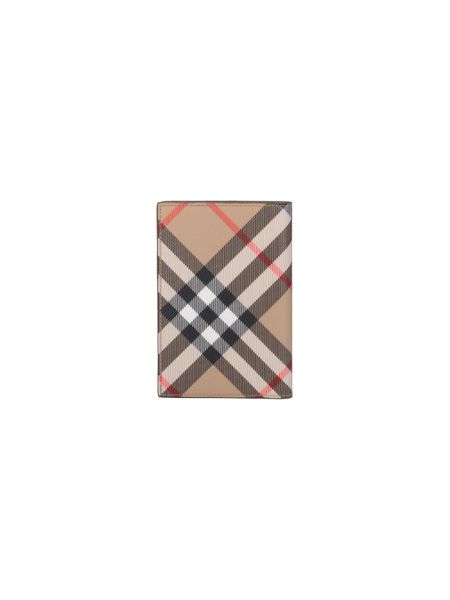 Burberry Checked Bi-Fold Passport Holder