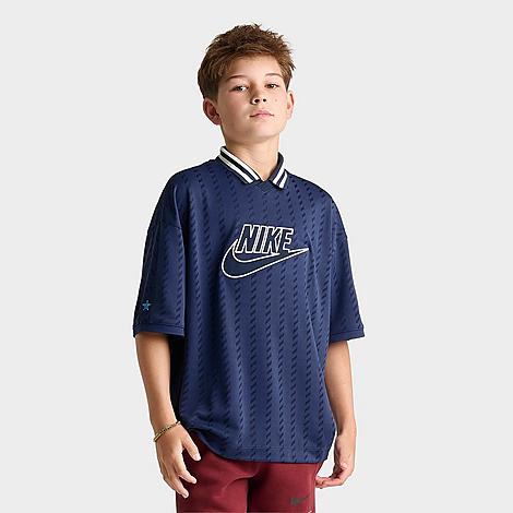 Big Kids Sportswear Short-Sleeve Jersey in Midnight Navy/Obsidian