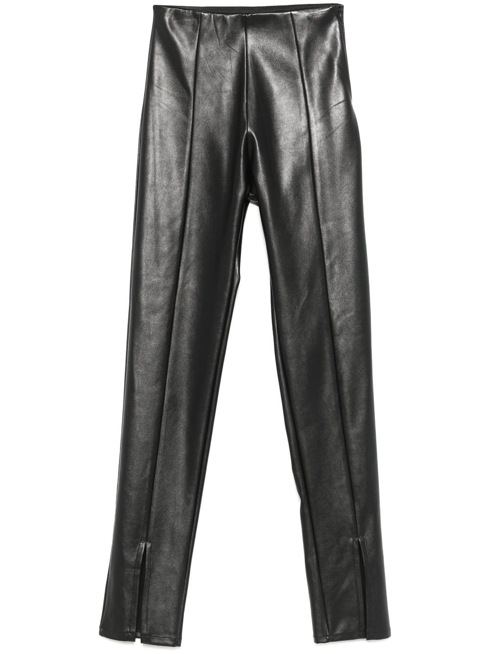 X Lia Aram faux-leather leggings - Black