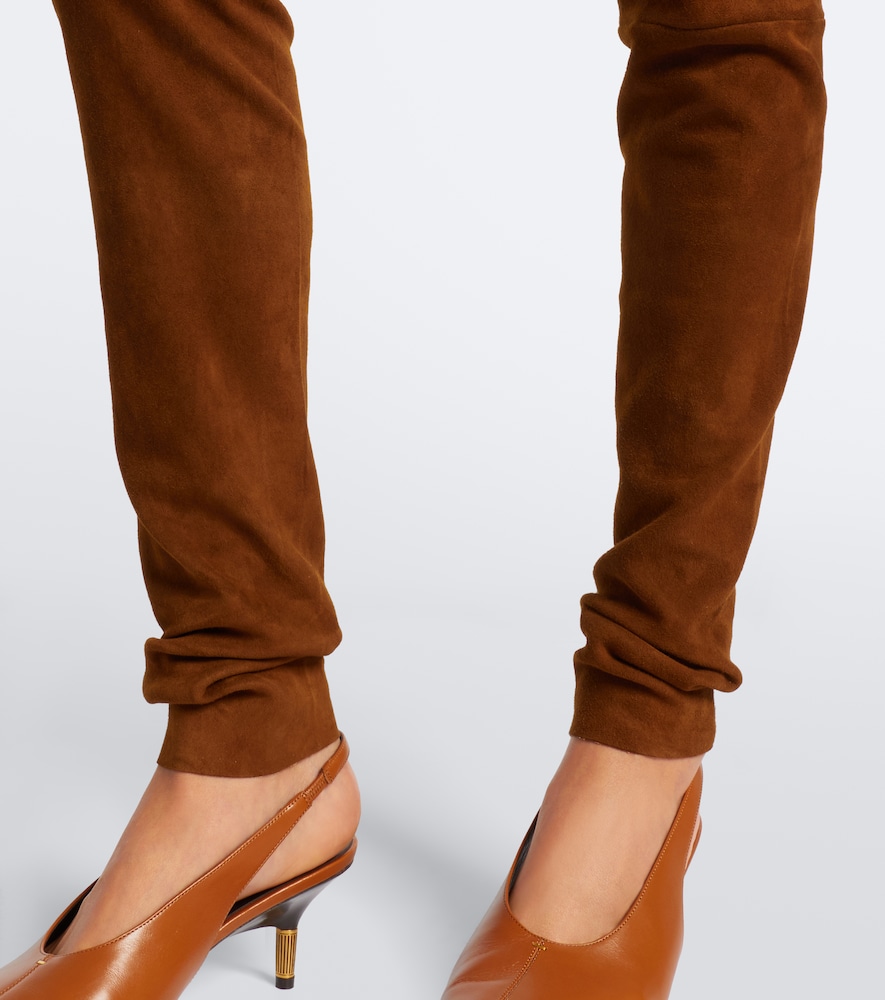 Carolyn suede leggings