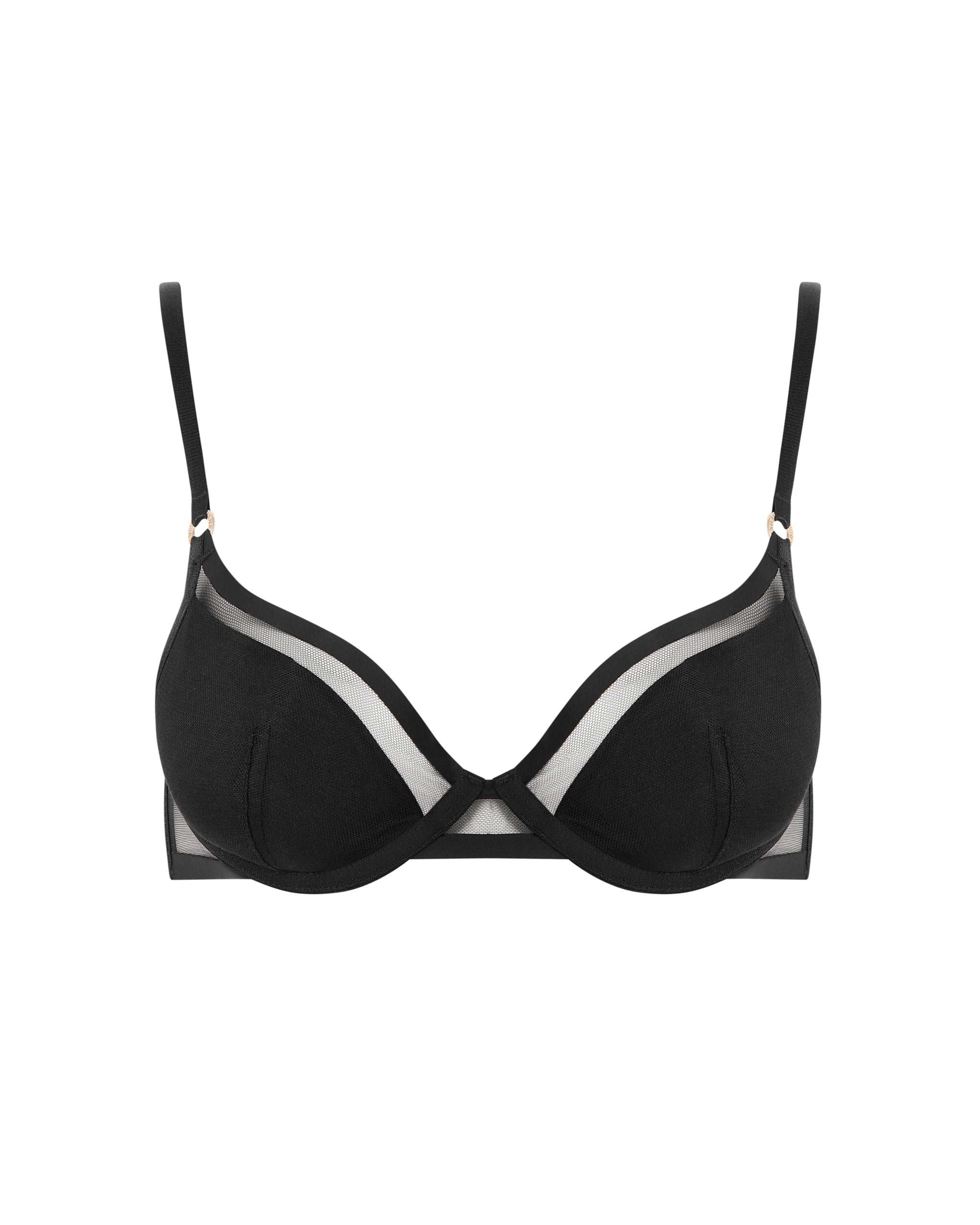 Bluebella Naomi Molded Mesh Bra Black