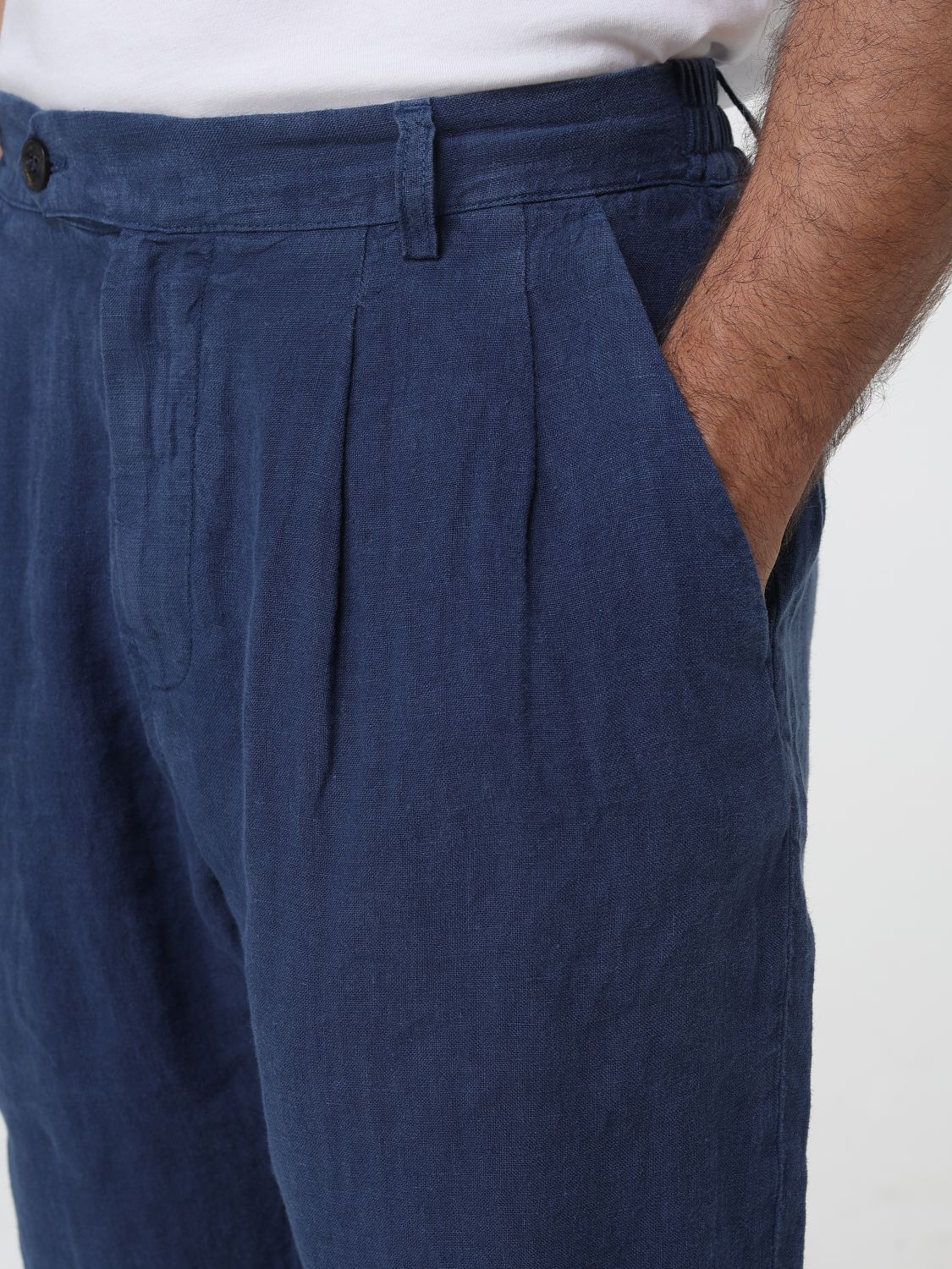 Pants Men color Blue