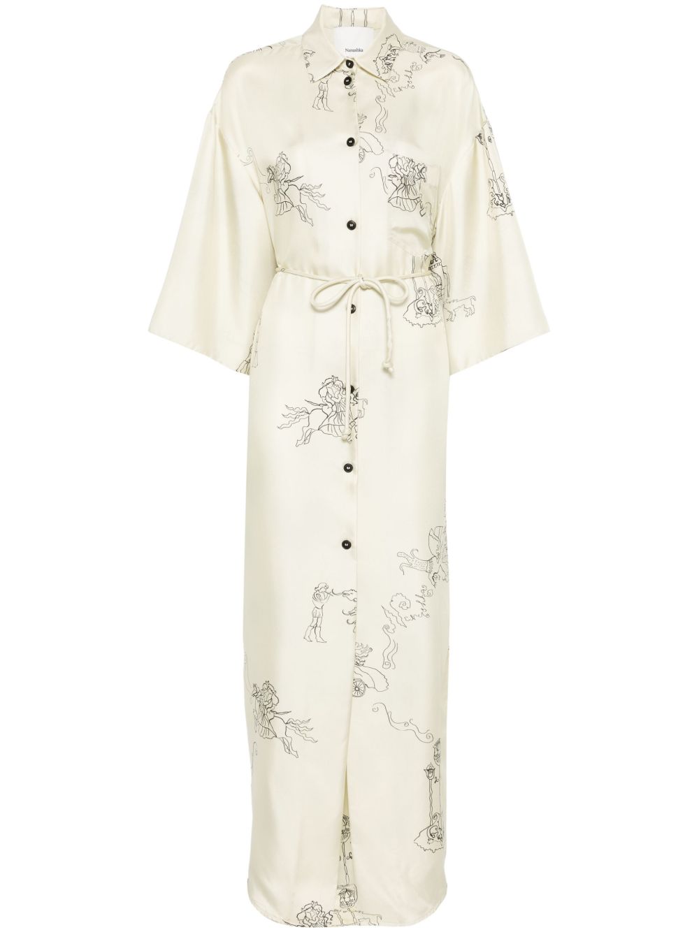 Nanushka Damala midi dress - Neutrals
