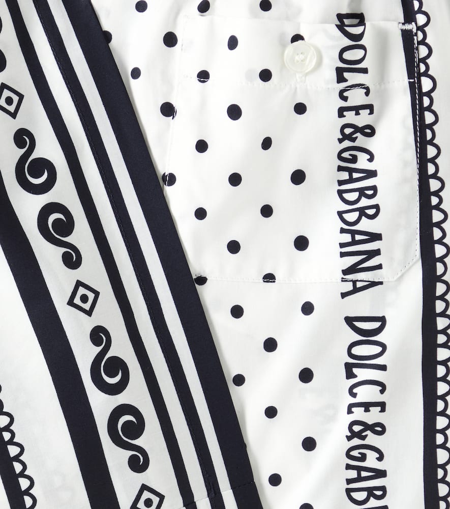 Dolce & Gabbana Kids Bandana cotton poplin shorts