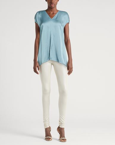Woman Top Turquoise Size 4 Acetate, Viscose