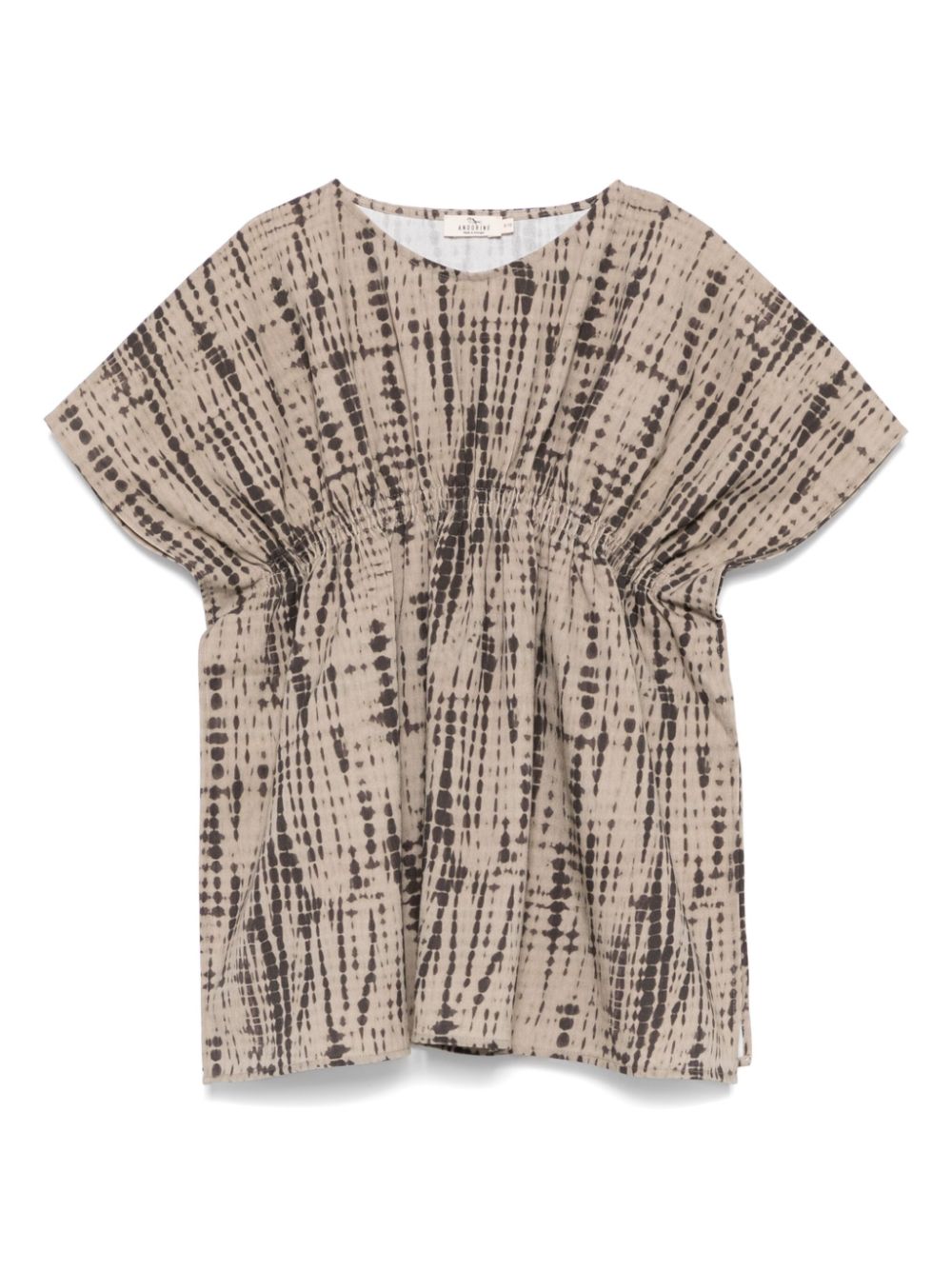 Tie dye-print top - Neutrals