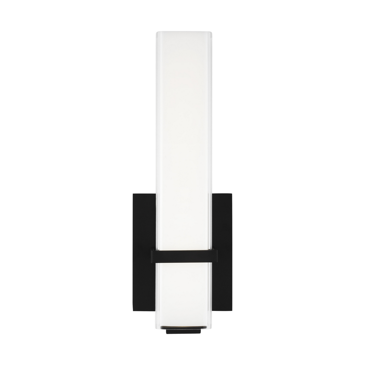 Milan 1-Light 12.20"H LED Bathroom Vanity Light in Nightshade Black