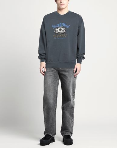 Man Sweatshirt Grey Size L Cotton