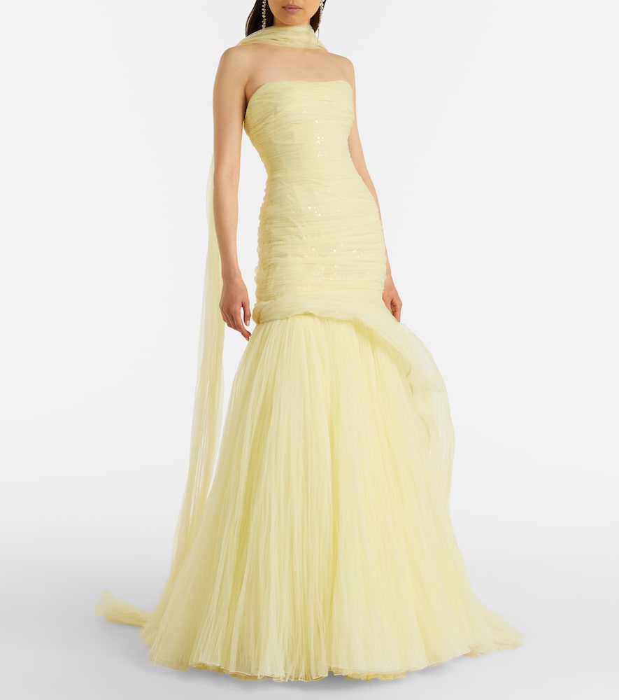 Tulle bustier gown