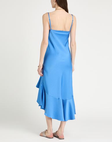 Woman Midi dress Azure Size 10 Polyester