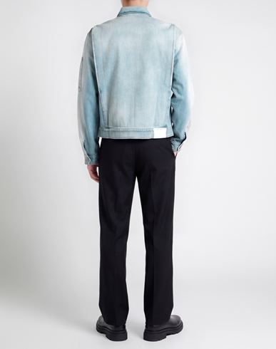 Man Denim outerwear Blue Size M Cotton