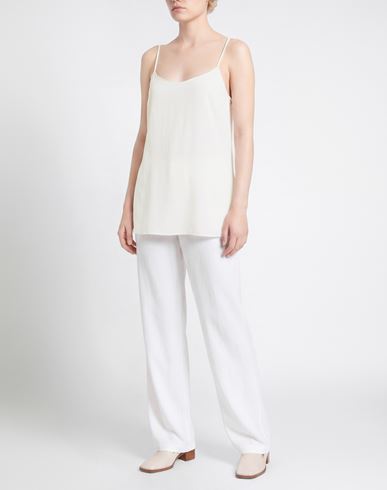 Woman Top White Size 2 Acetate, Silk, Elastane