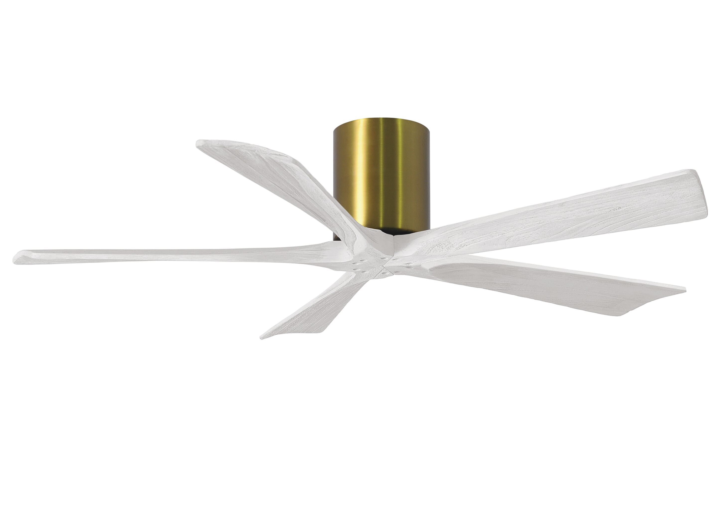 Irene 6-Speed " Ceiling Fan in Brushed Brass with Matte White blade