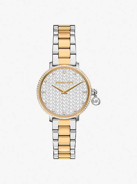 Mini Pyper Pavé Two-Tone Watch