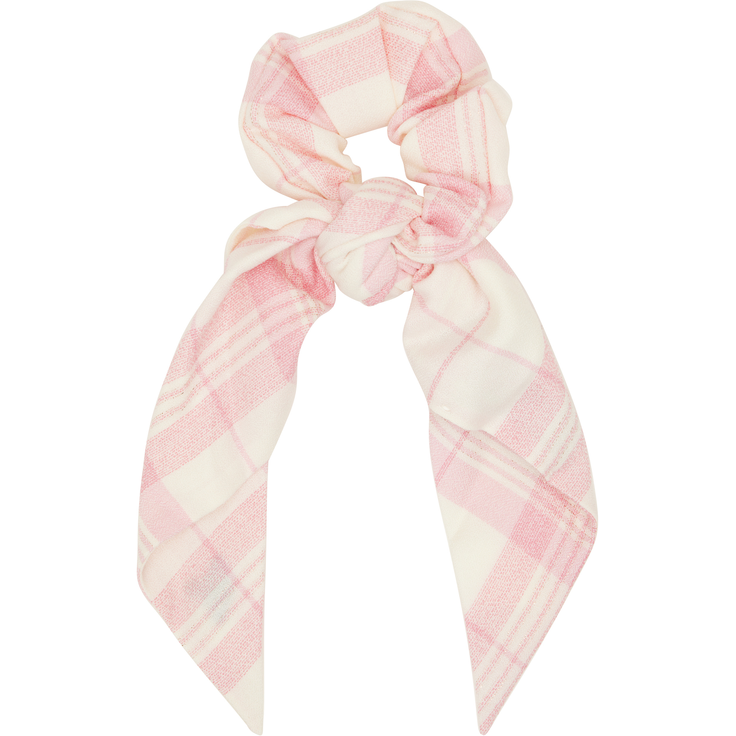 Pink Embroidered Large Scrunchie