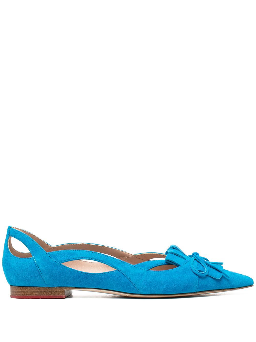 X Paula Cademartori ballerina shoes - Blue
