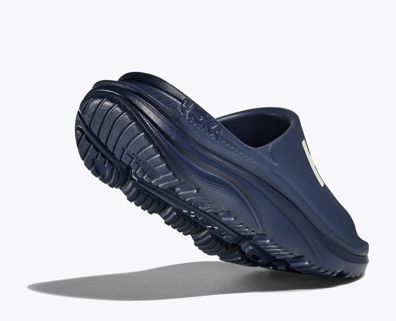 HOKA Ora Athletic Slide Shoes in Varsity Navy/White