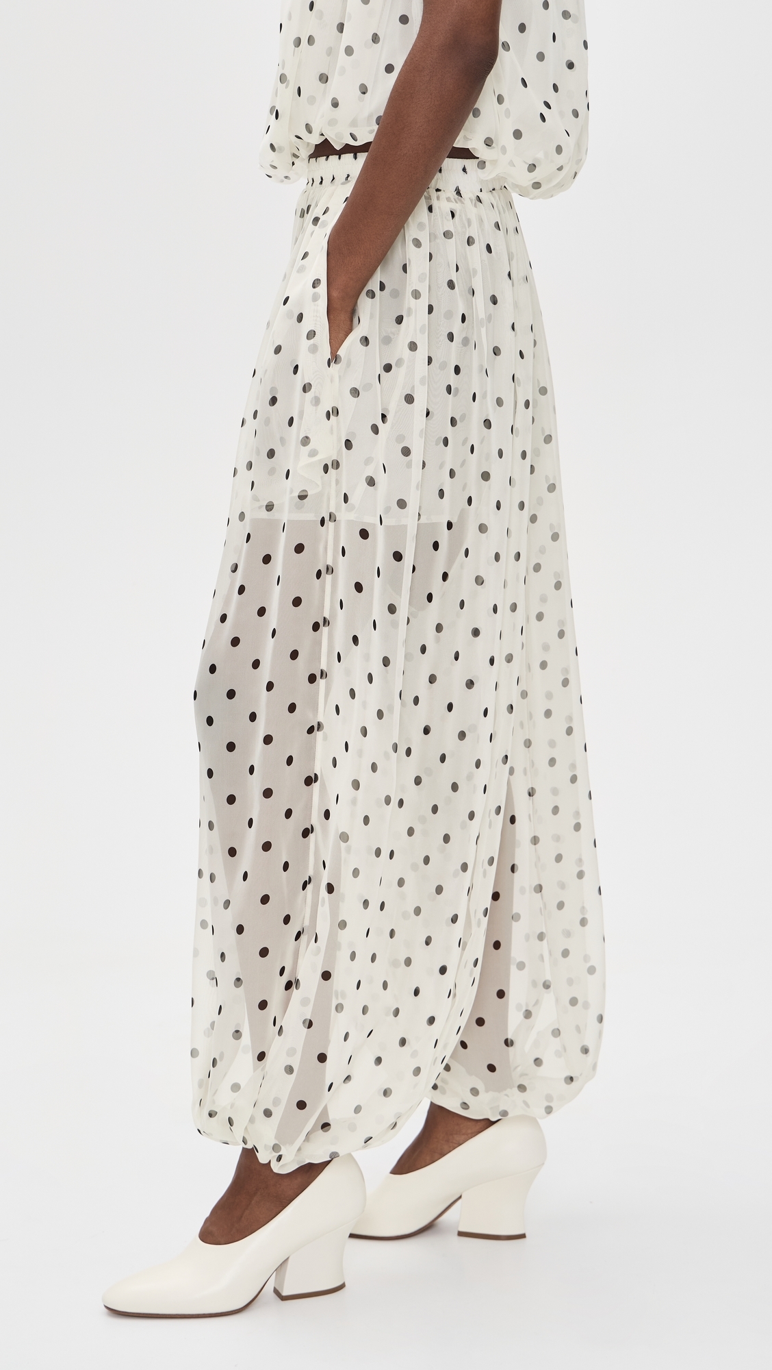 Polka Dot Pants Black