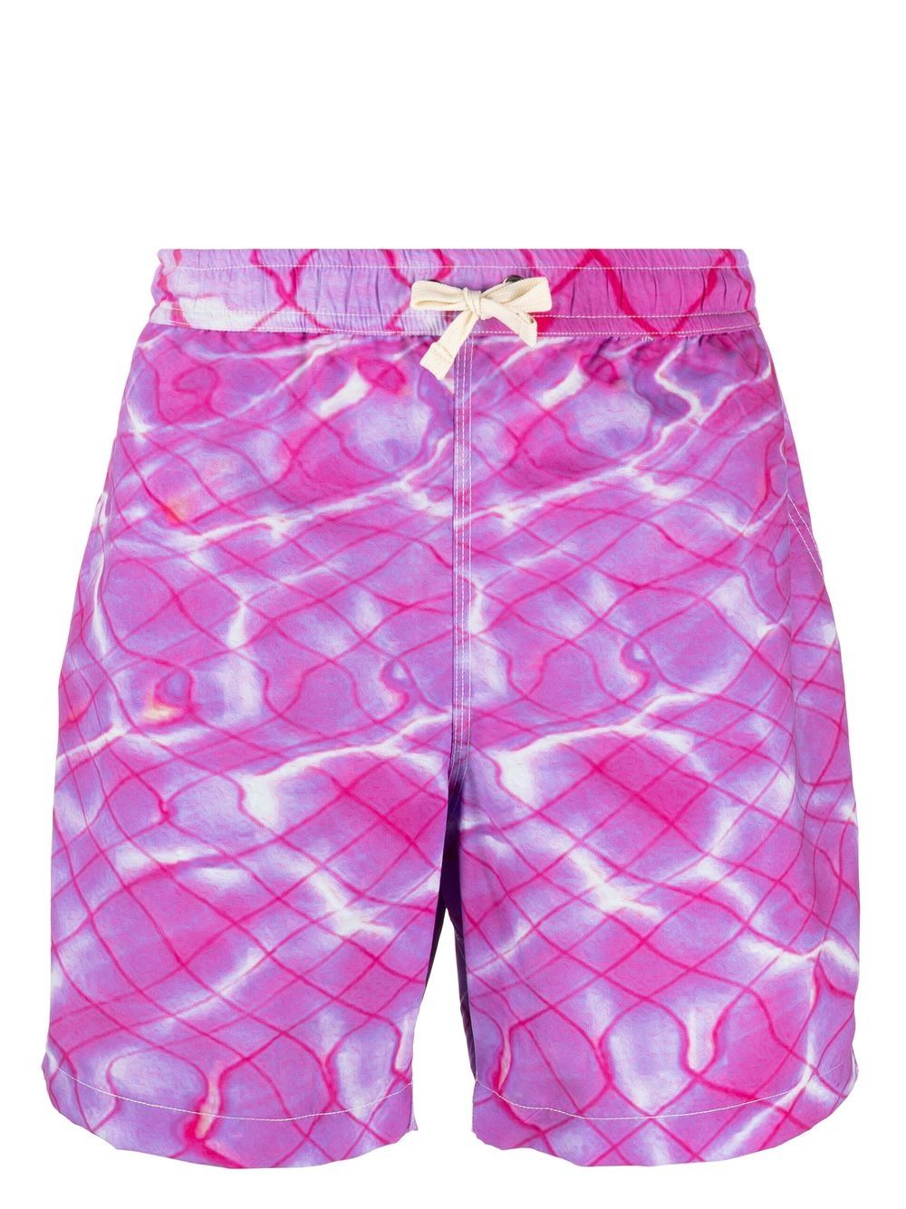 Tie-dye print swim shorts - Purple