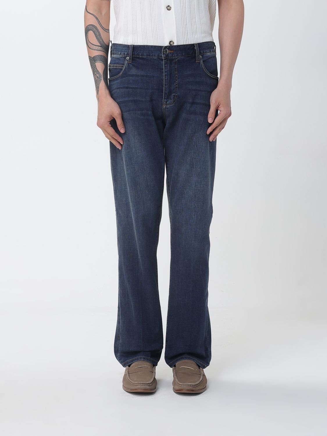 Jeans Men color Navy
