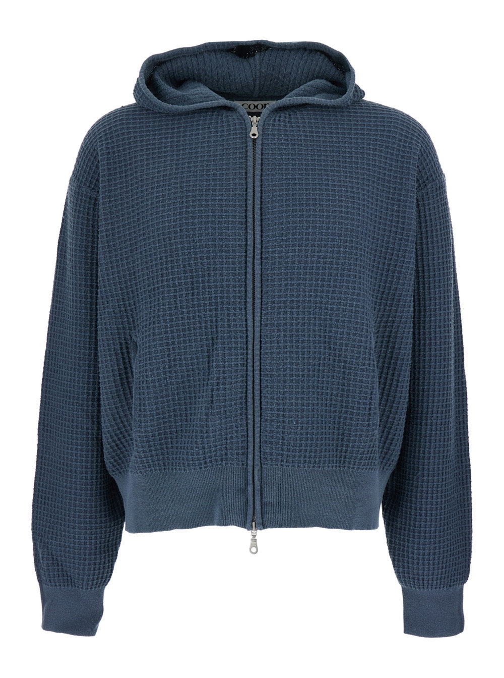 Honeycomb Knit Sweatshirt — Blue