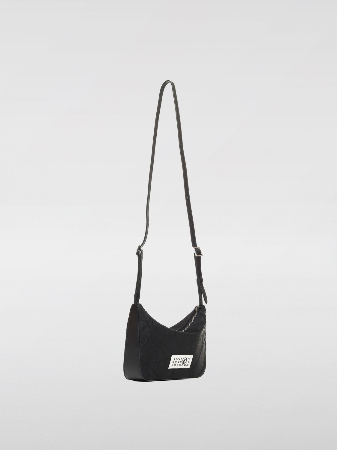 Logo-patch cross body bag - Black