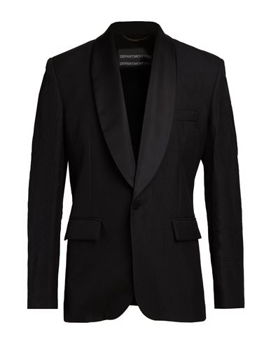Man Blazer Black Size 38 Polyester, Viscose, Polyamide