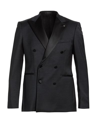 Man Blazer Charcoal Size 40 Virgin Wool, Polyester, Elastane