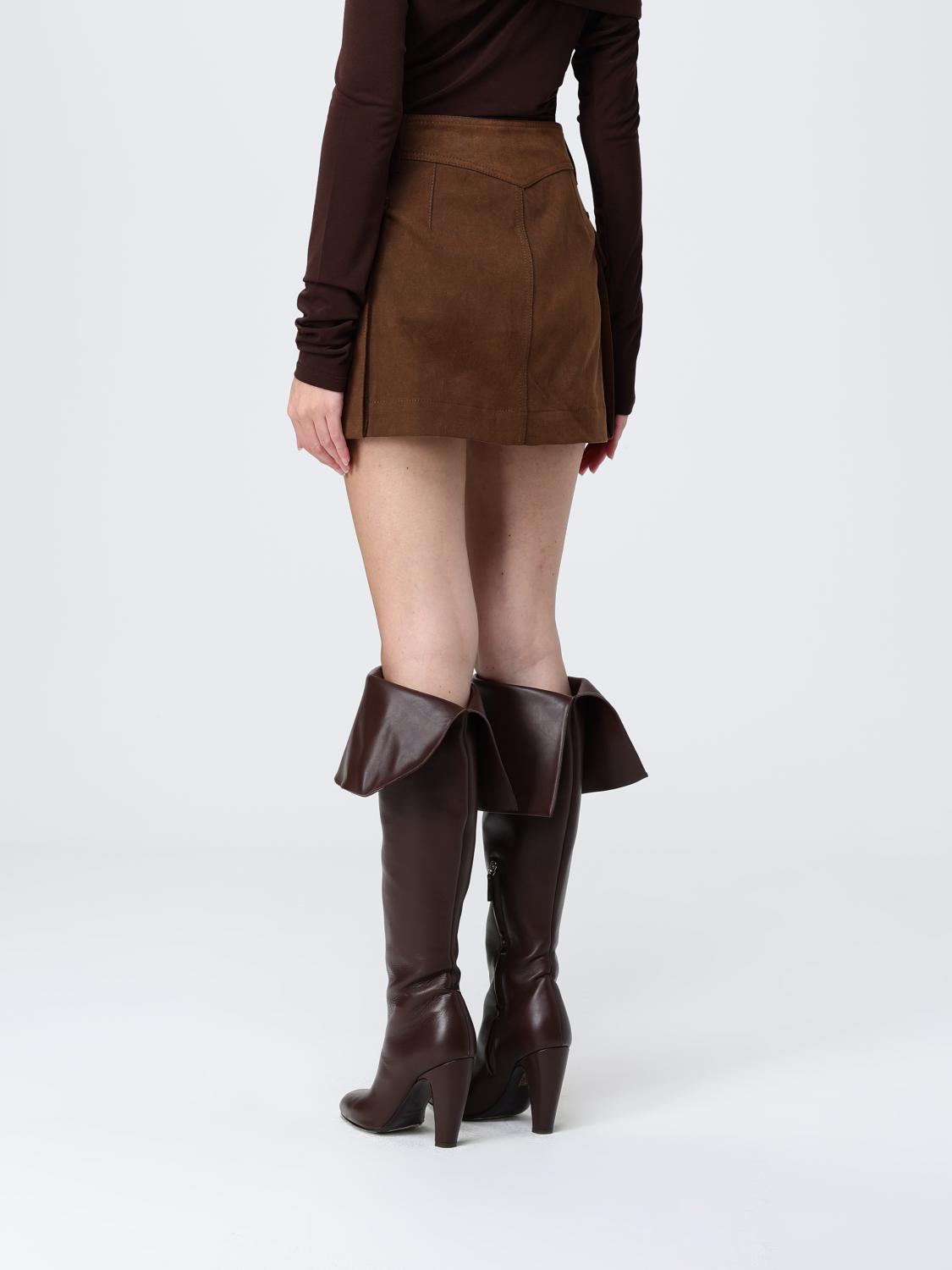 Skirt Woman color Brown