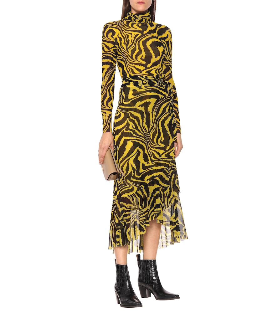 Exclusive to Mytheresa - Animal-print wrap skirt