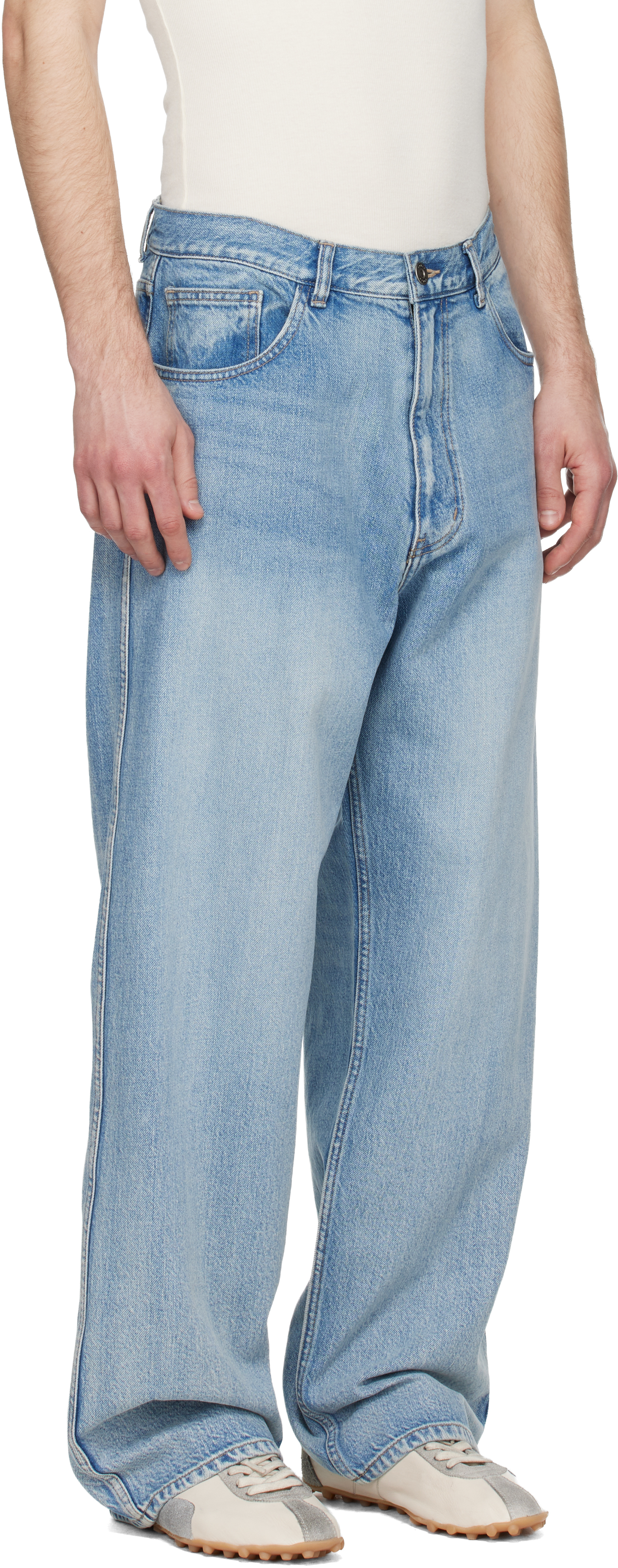Blue Semi-Flare Jeans