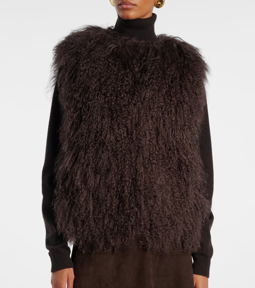 Shearling vest