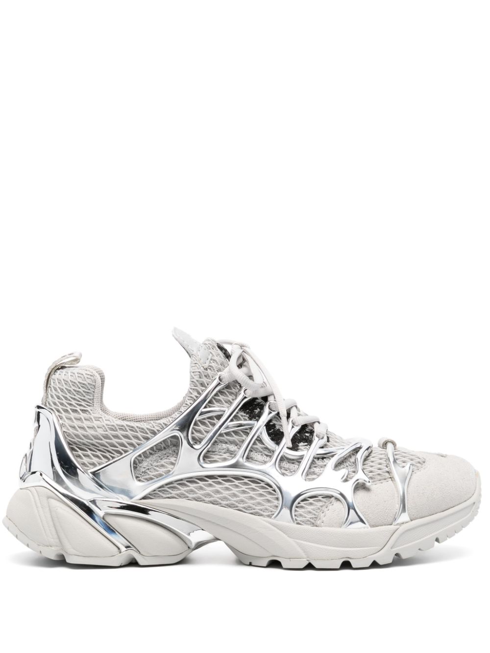 Symbiont chrome-detail trainers - Grey