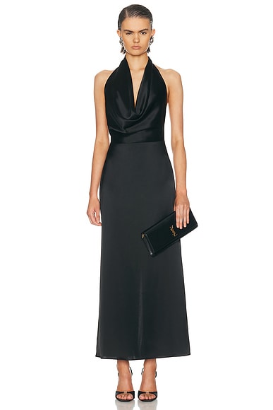SEV Halter Dress in Black - Black. 38 also in