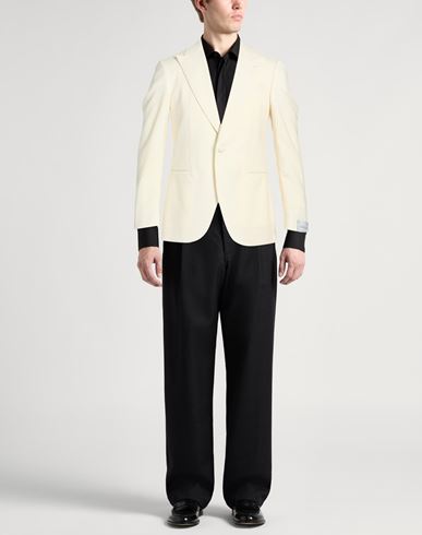 Man Blazer Ivory Size 44 Wool, Mohair wool