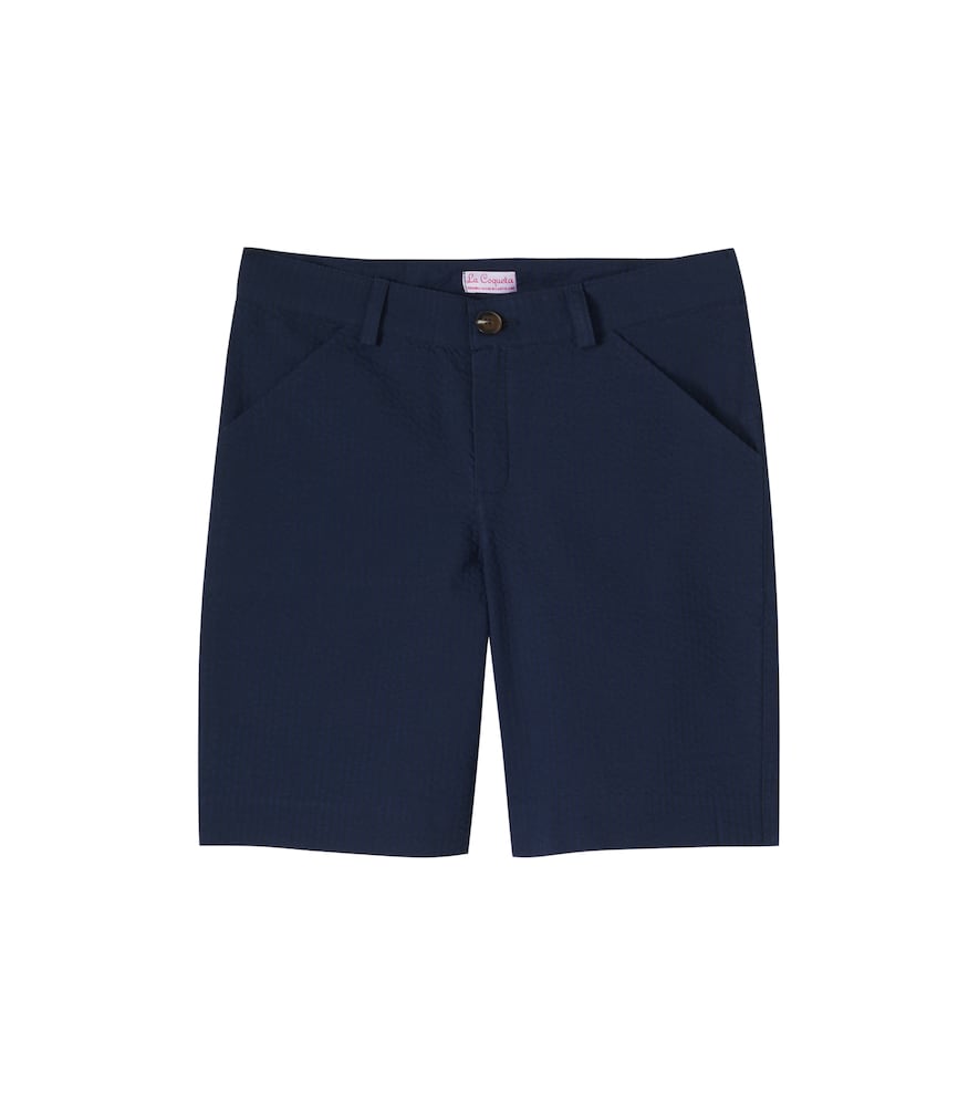 Bocusi cotton seersucker shorts